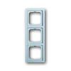 Cover frame 3gang frame future® linear, aluminium silver