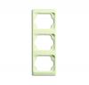 Cover frame 3gang frame, Alpha exclusive, Ivory, Vertical