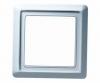 Cover frame 1gang frame, aluminium silver Cover frame 1gang frame, aluminium silver