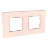 Unica Quadro Natura - cover frame - 2 gangs, H71/V71 - Salmon