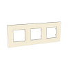 Unica Quadro Pearl - cover frame - 3 gangs, H71 - pearl