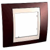 Unica Plus - cover frame - 1 gang - terracotta/ivory