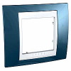 Unica Plus - cover frame - 1 gang - glacier blue/white