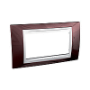 Unica Plus - cover frame - 4 modules - terracotta/white