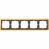 Antique frame, 5-gang, Polished brass