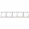 M-Plan frame, 5-gang, polar white, glossy
