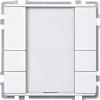 Push-button, 3-gang plus,Thermoplastic brilliant (polar white)