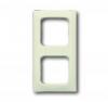 Cover frame2gang frame, Reflex Linear, Ivory