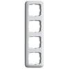 Cover frame 4gang frame, Reflex Round, Alpine white Cover frame 4gang frame, Reflex Round, Alpine white